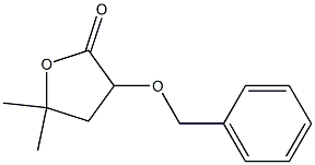 5,5-Dimethyl-3-benzyloxydihydrofuran-2(3H)-one Struktur