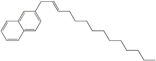 2-(2-Tetradecenyl)naphthalene Struktur