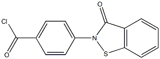 2-[4-(Chlorocarbonyl)phenyl]-1,2-benzisothiazol-3(2H)-one Struktur