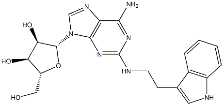 2-[2-(1H-Indol-3-yl)ethylamino]adenosine Struktur