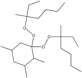 2,3,5-Trimethyl-1,1-bis(1-ethyl-1-methylpentylperoxy)cyclohexane Struktur