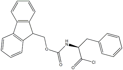 N-(9H-Fluorene-9-ylmethoxycarbonyl)-L-phenylalanine chloride Struktur