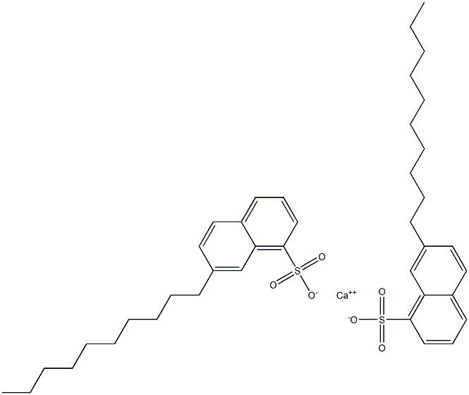 Bis(7-decyl-1-naphthalenesulfonic acid)calcium salt Struktur