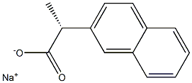 [R,(+)]-2-(2-Naphtyl)propionic acid sodium salt Struktur