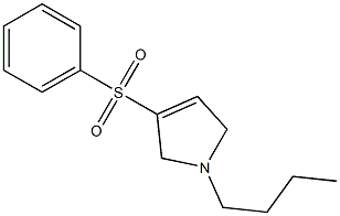 1-Butyl-2,5-dihydro-3-phenylsulfonyl-1H-pyrrole Struktur