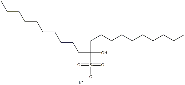 11-Hydroxyhenicosane-11-sulfonic acid potassium salt Struktur