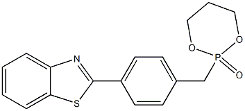 2-[4-(2-Benzothiazolyl)phenylmethyl]1,3,2-dioxaphosphorinan-2-one Struktur