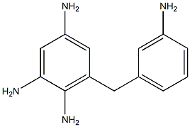 6-[(3-Aminophenyl)methyl]-1,2,4-benzenetriamine Struktur