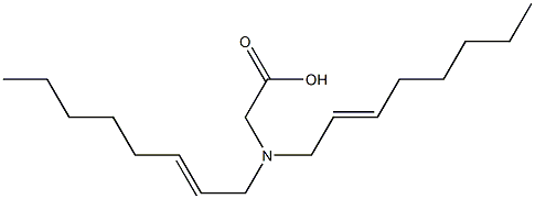 N,N-Di(2-octenyl)glycine Struktur