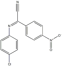 (4-Chlorophenylimino)(4-nitrophenyl)acetonitrile Struktur