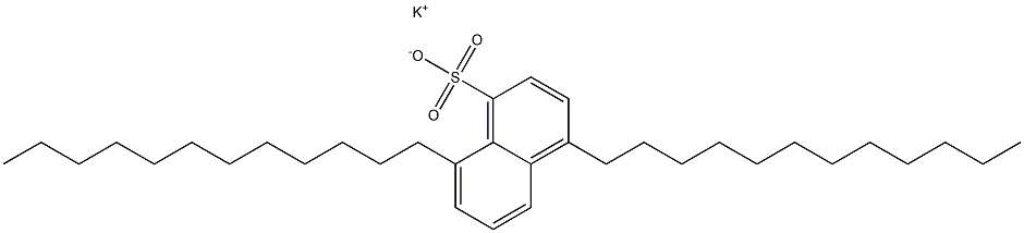 4,8-Didodecyl-1-naphthalenesulfonic acid potassium salt Struktur