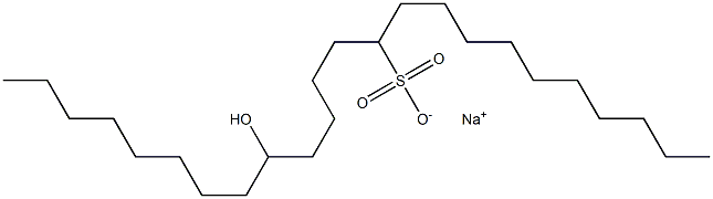 16-Hydroxytetracosane-11-sulfonic acid sodium salt Struktur