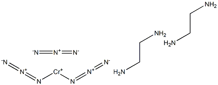 cis-Diazidobis(ethylenediamine)chromium(3+) azide Struktur