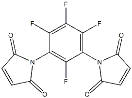 1,1'-(2,4,5,6-Tetrafluoro-1,3-phenylene)bis(1H-pyrrole-2,5-dione) Struktur