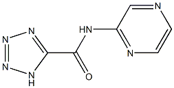 N-(2-Pyrazinyl)-1H-tetrazole-5-carboxamide Struktur