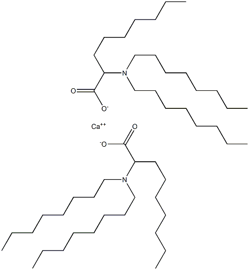 Bis[2-(dioctylamino)nonanoic acid]calcium salt Struktur