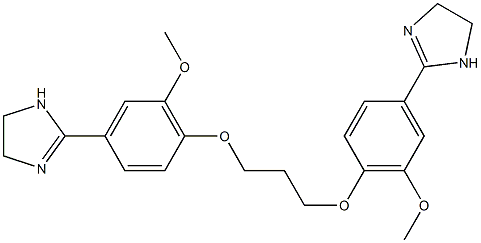 2,2'-(1,3-Propanediyl)bis(oxy)bis(3-methoxy-4,1-phenylene)bis(2-imidazoline) Struktur