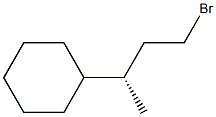 (-)-[(S)-3-Bromo-1-methylpropyl]cyclohexane Struktur