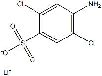 4-Amino-2,5-dichlorobenzenesulfonic acid lithium salt Struktur