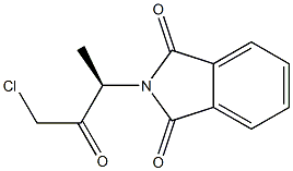 (+)-N-[(R)-3-Chloro-1-methyl-2-oxopropyl]phthalimide Struktur