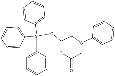 [2-[(Triphenylsilyl)oxy]-2-acetoxyethyl]thiobenzene Struktur