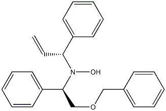 N-[(R)-2-Benzyloxy-1-phenylethyl]-N-[(1R)-1-phenyl-2-propenyl]hydroxylamine Struktur