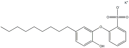 2'-Hydroxy-5'-nonyl[oxybisbenzene]-2-sulfonic acid potassium salt Struktur