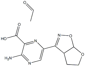 [2-Amino-5-[(3a,4,5,6a-tetrahydrofuro[3,2-d]isoxazol)-3-yl]pyrazine-3-carboxylic acid ethyl]1-oxide Struktur