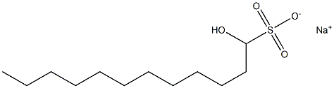 1-Hydroxydodecane-1-sulfonic acid sodium salt Struktur