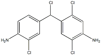 (4-Amino-3-chlorophenyl)(4-amino-2,5-dichlorophenyl)chloromethane Struktur