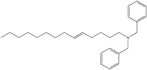 (5-Tetradecenyl)dibenzylamine Struktur