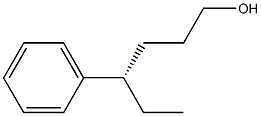 [S,(-)]-4-Phenyl-1-hexanol Struktur