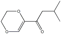 5-Isovaleryl-2,3-dihydro-1,4-dioxin Struktur