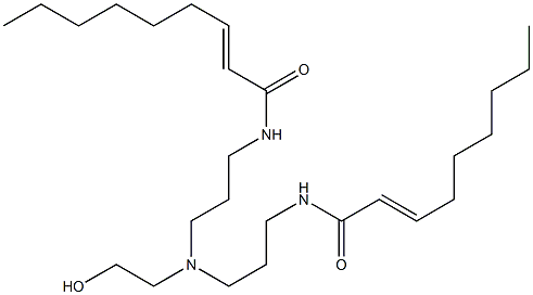 N,N'-[2-Hydroxyethyliminobis(3,1-propanediyl)]bis(2-nonenamide) Struktur