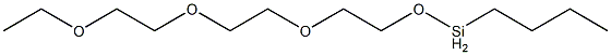 Butyl[2-[2-(2-ethoxyethoxy)ethoxy]ethoxy]silane Struktur