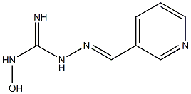 1-Hydroxy-3-[(3-pyridinyl)methyleneamino]guanidine Struktur