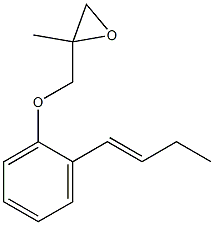 2-(1-Butenyl)phenyl 2-methylglycidyl ether Struktur