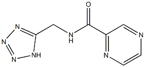 N-(1H-Tetrazol-5-ylmethyl)pyrazine-2-carboxamide Struktur