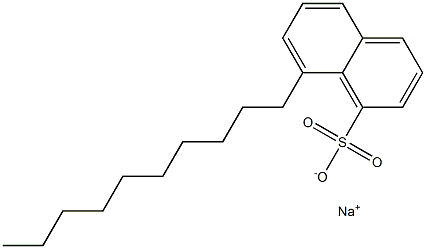 8-Decyl-1-naphthalenesulfonic acid sodium salt Struktur