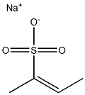 2-Butene-2-sulfonic acid sodium salt Struktur