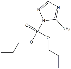 (5-Amino-1H-1,2,4-triazol-1-yl)phosphonic acid dipropyl ester Struktur