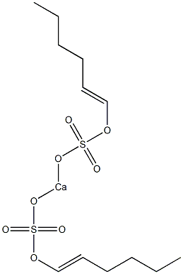 Bis[(1-hexenyl)oxysulfonyloxy]calcium Struktur