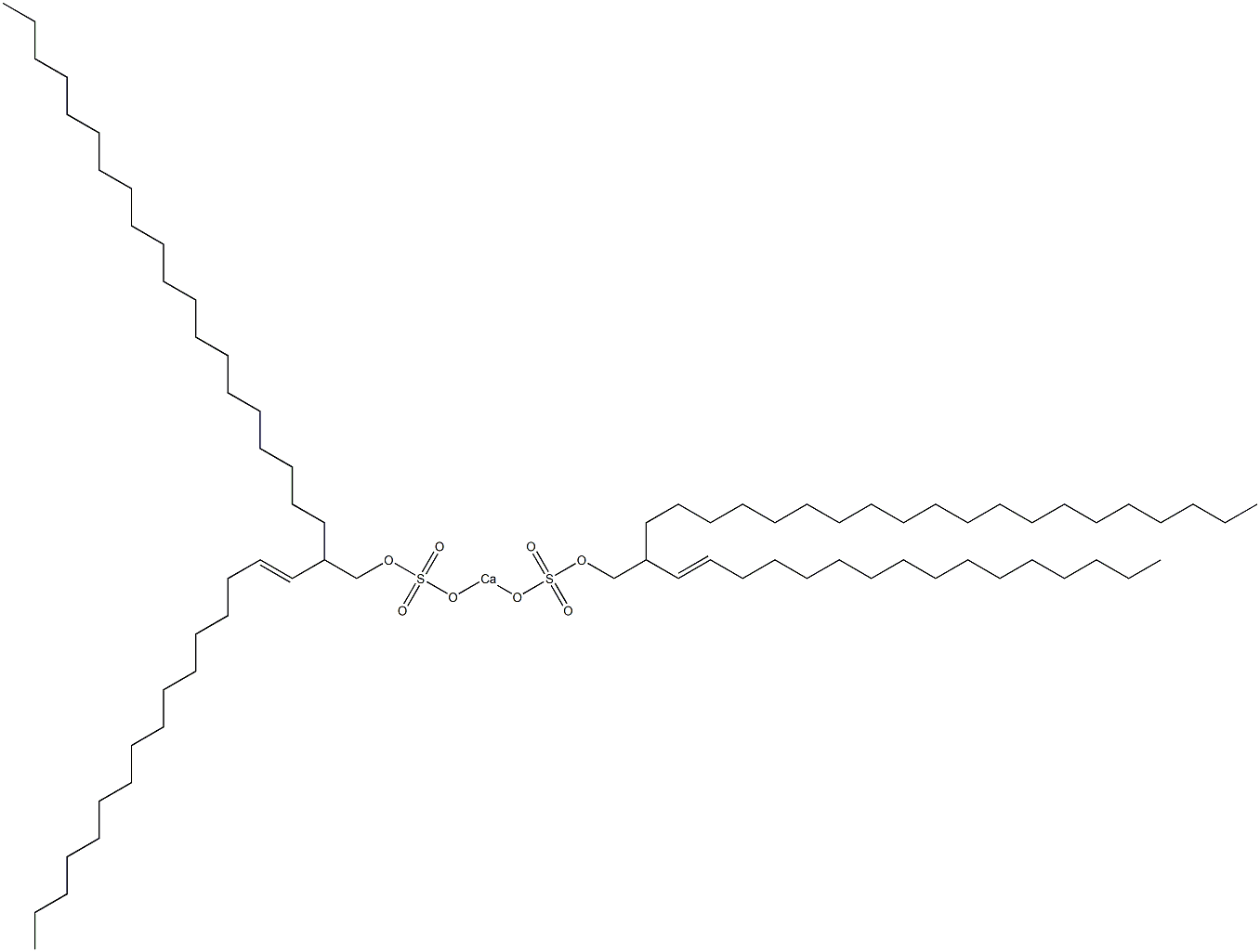 Bis[2-(1-hexadecenyl)docosyloxysulfonyloxy]calcium Struktur