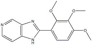 2-(2,3,4-Trimethoxyphenyl)-1H-imidazo[4,5-c]pyridine Struktur