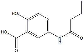 5-(Butyrylamino)salicylic acid Struktur