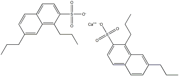 Bis(1,7-dipropyl-2-naphthalenesulfonic acid)calcium salt Struktur