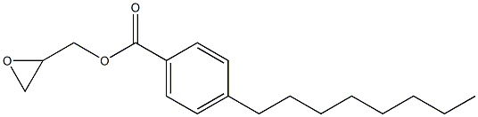 4-Octylbenzoic acid glycidyl ester Struktur