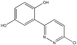 2-(6-Chloro-3-pyridazinyl)hydroquinone Struktur