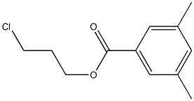 3,5-Dimethylbenzenecarboxylic acid 3-chloropropyl ester Struktur