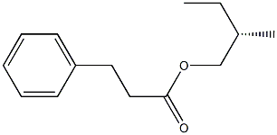 (+)-Hydrocinnamic acid (S)-2-methylbutyl ester Struktur